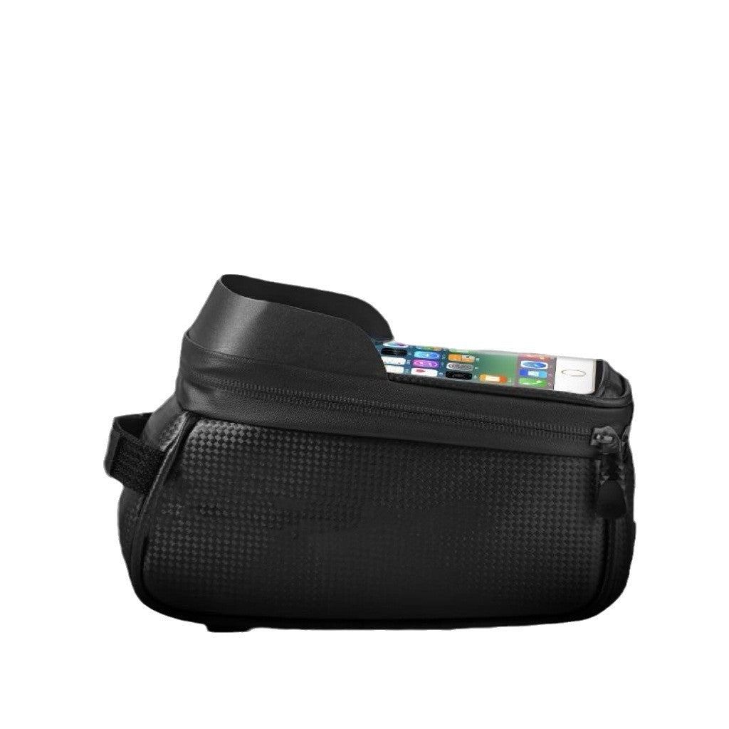 Bicycle front beam bag, waterproof mountain bike front bag, mobile phone storage, cycling hanging bag, road bike upper tube saddle bag, waterproof multifunctional storage bag, sports cycling mobile phone bag