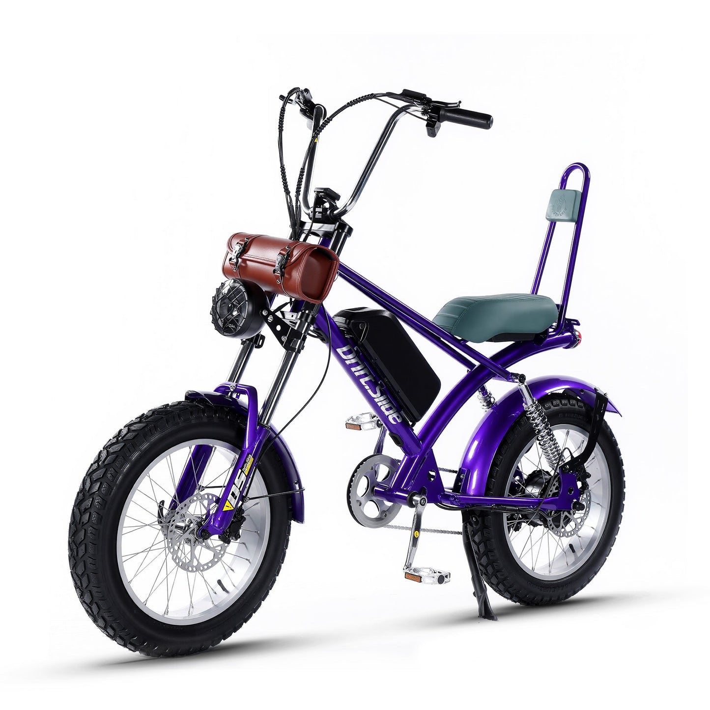 DS-9 Adult Electric Bike – Purple, Single-Speed, 1500W Peak Power, Top Speed 55 km/h, Equipped with 48V 20.8Ah Battery, 20" x 4" Fat Tires, High Stability and Strong Endurance.