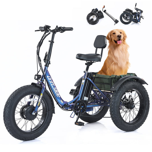 DRIFT.SLIDE Electric bicycles and three wheeled electric bicycles are convenient shopping carts for grocery shopping, foldable for easy storage, and the preferred choice for long endurance and comfortable living