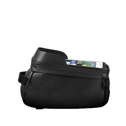 Bicycle front beam bag, waterproof mountain bike front bag, mobile phone storage, cycling hanging bag, road bike upper tube saddle bag, waterproof multifunctional storage bag, sports cycling mobile phone bag