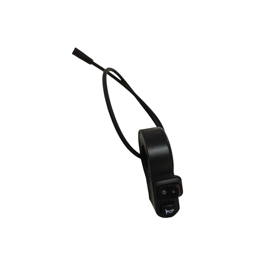 Electric bicycle headlight button for J1